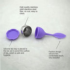 Tea Filters Tea Infuser for Spice Filter Bags Stainless Steel Teaware Fancy Sieve Herbal Tools Accessories Teapot for Strainer(Purple) - Image 3