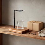 Amagogo Coffee Stand Pour Dripper Holder Station With Thick Wooden Base And Anti Slip Pads For Secure Placement And Control Suitable for home office coffee corner home bar setup, Walnut, Copper - Image 3
