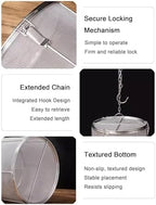 Stainless Steel Spice Infuser Basket，Tea Ball Infuser for Cooking，Integrated Hook Design Easy to Retrieve(14 x 15 cm/5.5 x 5.9 in) - Image 5