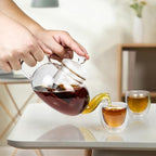 2-IN-1 Glass Tea Sets for Adults, Gifts for Tea Lovers - Image 5