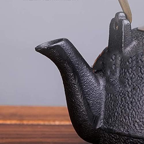 LJYT Teapot Teapots Cast Iron Handmade Teapot Loose Leaf Teapot Filter Heat Tea Kettle Single Home kettle Uncoated vintage cast iron kettle (Color : Chinese knot) - Image 3