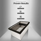Rattleware Stainless Steel Heavy-Duty Knock Box Chute – Durable Espresso Puck Disposal Bin with Welded Rubber Bar – Fits Coffee Stations, Café, Restaurant, Hotel, or Home Use (9.25"x5.5"x4") - Image 3