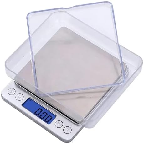 Electronic Scale, Digital Kitchen Scale Mini Pocket Stainless Steel Precision Jewelry Electronic Balance Weight Gold Gram 0.1/3000g Weigh Scales,for Meal Prep, Baking and Cooking(3000g 0.1g USB) by Unknown