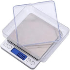 Electronic Scale, Digital Kitchen Scale Mini Pocket Stainless Steel Precision Jewelry Electronic Balance Weight Gold Gram 0.1/3000g Weigh Scales,for Meal Prep, Baking and Cooking(3000g 0.1g USB) by Unknown
