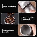 Manual Coffee Grinder, Adjustable Hand Espresso Mill with Solid Wood Handle Stainless Steel Conical Burr Machine for French Press Moka Pot - Image 4