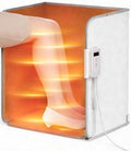 Under Desk Heater, Foot Warmer with Foot Heating Pad, Quiet 195W Under Desk Foot Warmer with Detachable Blanket for Office Home, Energy-Saving 5 Temperature Levels Timer Grey Cuboid UEMUSI by Uemusi