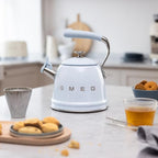 SMEG Stovetop Whistling Kettle – 50s Retro Style, 2.3 Liter (10 Cup / 2.4 Quart) Stainless Steel Tea Kettle with Iconic Design & Whistle – Premium Kitchen Statement Piece (New Pastel Blue) - Image 4