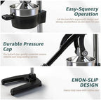 Manual Citrus Juicer, Cast Iron Lemon Squeezer for Orange Lime - Image 5