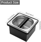 Espresso Knock Box Stainless Steel Coffee Puck Container Knockbox - Image 2