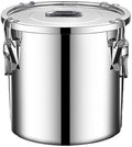 Stainless Steel Airtight Food Storage container with Lid for Pantry Kitchen by Verdeho