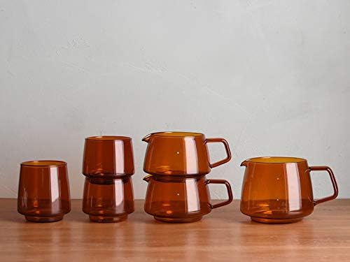 KINTO 21749 SEPIA Jug, 4 cups, Amber, Microwave and Dishwasher Safe, Scale Included - Image 7