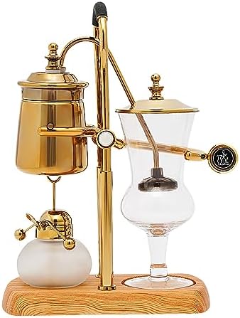 400ML Coffee Maker Belgian Luxury Royal Family Balance Syphon Coffee Maker Belgium Siphon Brewer Elegant Design Retro-Style Gravity Vintage Coffee Maker Vacuum Brewing System Copper - Image 5