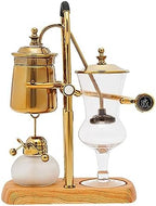 400ML Coffee Maker Belgian Luxury Royal Family Balance Syphon Coffee Maker Belgium Siphon Brewer Elegant Design Retro-Style Gravity Vintage Coffee Maker Vacuum Brewing System Copper - Image 5