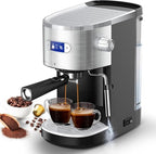COWSAR 20-Bar Espresso Machine with Steam Wand & Milk Frother by COWSAR