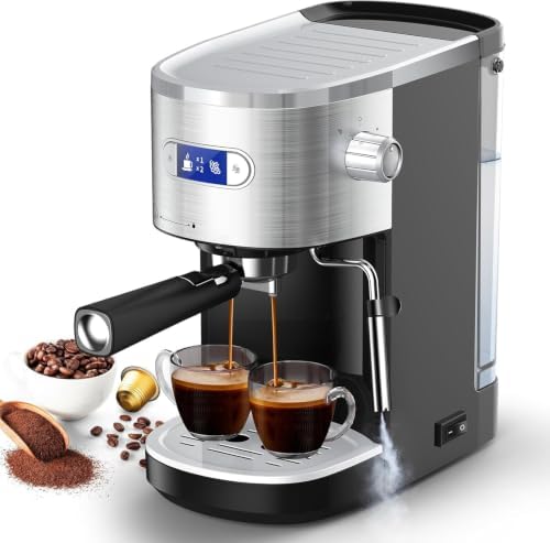 COWSAR 20-Bar Espresso Machine with Steam Wand & Milk Frother by COWSAR