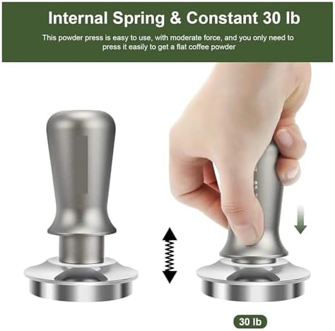 V3 Spring Loaded Espresso Tamper, Premium Calibrated Coffee Tamper With Stainless Steel Base For Barista(53.30mm fits 54mm,Color: D) - Image 5