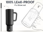 Meoky 50 oz Tumbler with Handle, Tumbler with Lid and Straw, Insulated Stainless Steel Travel Mug, 100% Leak-proof, Keeps Cold for 36 Hours or Hot for 12 Hours (Night) - Image 3