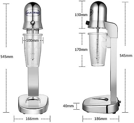 Electric Milkshake Maker Machine with 29oz Mixing Cup 2 Speeds Milk Shaker Blender Stainless Steel Drink Mixer Frappe Mixer Protein Shaker for Milk Frother Smoothie Cocktails - Image 2