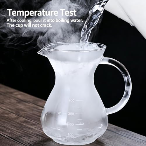 Pour Over Coffee Maker,Glass Coffee Carafe for Coffee Enthusiasts，400ml - Image 3