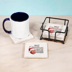 CafePress Donald Trump Great Christmas Tumbled Stone - Set of 4 Coasters Set of 4 w/holder - Image 3