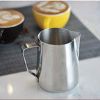 Stainless Steel Sauce Pitcher, Bell Shaped Cream Pitcher Cream Pitcher with Handle, Gravy Boat (One Color 600ml) - Image 3