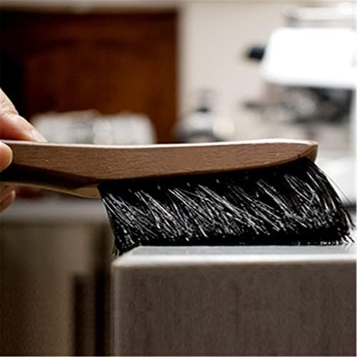 Coffee Machine Cleaning Brush Coffee Powder Cleaning Brush Walnut Solid Wood Handle Small Hair Brush Grinder Cleaning Brush(#1) - Image 2