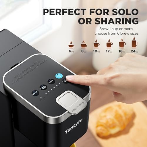 Tastyle Single Serve Coffee Maker for K Cups and Grounds with 3 Brew Styles - Image 5