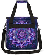 Bohemian Mandala 4 Coffee Maker Carring Bag Travel Carrying Storage Tote Bag Compatible with Keurig K-Mini or K-Mini Plus Portable Single Serve Coffee Brewer Case with Pockets for K-cup Pods - Image 5