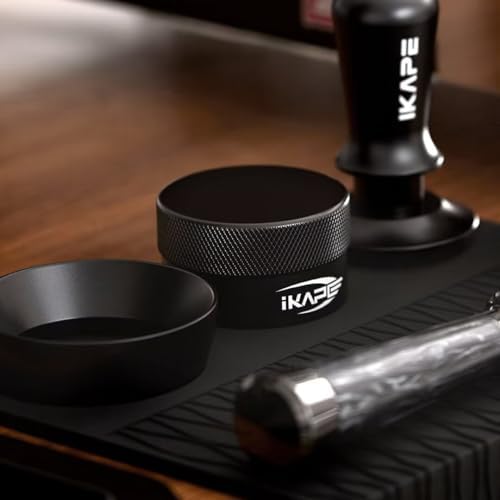 IKAPE 53MM Coffee Distributor, Black Design of Bottom Propeller, Gravity Adaptive Espresso Distributor Fits All 54MM Espresso Portafilter, Compatible with 54MM Breville Bottomless Portafilter - Image 6