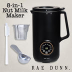 Rae Dunn 8-in-1 Nut & Plant Milk Maker – Almond, Oat, Soy & More – 800ml Cold / 700ml Hot – Automatic, Delay Start, Self-Clean – Includes Stirrer, Measuring Cup & Brush, Black - Image 2