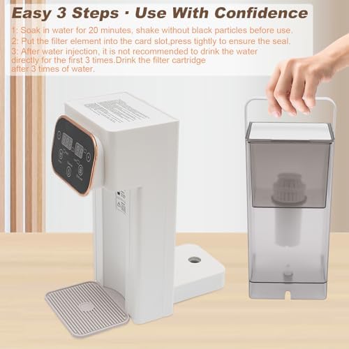 Instant Hot Water Dispenser Filter, Electric Hot Water Kettle Countertop Water Filter System, 12 Temperatures & 8 Volume Settings, Safety Lock, Hot Water Boiler Warmer for Home, Baby, Office - Image 5