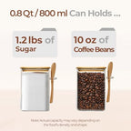 ComSaf Glass Container with Spoon & Lid 0.8 Qt, 4 Pack Glass jar with spoon - Image 3