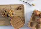 Pebbly PKV-015 Borosilicate Glass Box 11 x 11 x 11 cm Transparent/Bamboo - Image 6