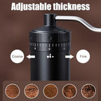 Manual Coffee Grinder,Burr Coffee Bean Grinder with External Adjustable Grind Setting & 5/7 Star Stainless Steel Conical Burr for Pour Over Espresso - Image 2