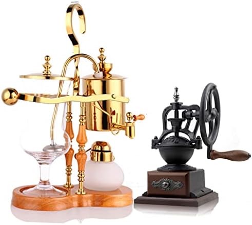 JITEM Cafetera Belgium Luxury Royal Family Balance Syphon Coffee Maker Siphon Brewer Elegant Design Retro Style with U Handle Glass Siphon Pot for Coffee or Tea by Unknown