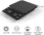 3kg/0.1g Digital Kitchen Weight Grams Electronic Balance High Precision Coffee Scale Portable with Timer Food Espresso(Battery version-01) - Image 5
