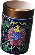 Enamel Tea Kitchen Salt airtight Loose Tea canisters airtight Tea tin Ceramic Tea Container jar Ceramic Tea Canister tins Tea Storage Cans Loose Leaf Cookie jar Metal Travel-Blue by Unknown