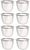 DOITOOL Replacement Teapot Strainer: 8pcs Stainless Steel Teapot Strainers Insert Tea Infuser Loose Tea Strainers for Tea Coffee Maker 6. 5 x 5 cm by DOITOOL