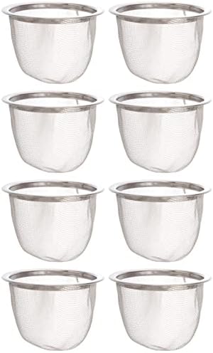 DOITOOL Replacement Teapot Strainer: 8pcs Stainless Steel Teapot Strainers Insert Tea Infuser Loose Tea Strainers for Tea Coffee Maker 6. 5 x 5 cm by DOITOOL