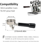 58mm Portafilter Double Spout Compatible with E61 Group Head - Image 2