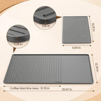 NOTSEK 2 in 1 Coffee Bar Mat for Breville/Ninja Espresso Machine Countertop - Image 3