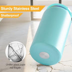 Stainless Steel Cups with Lids and Straws, 16 oz, 6 Pcs, Matte-Color - Image 2