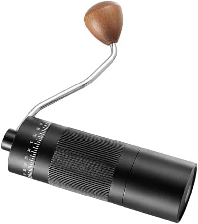 Manual Coffee Grinder, 55 Adjustable Settings 22g Capacity Burr Coffee Grinder, Portable with Brush and Handle for Home Travel Office (Black) - Image 2