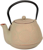 Creative Home 40 oz Kyusu Cast Iron Tea Pot Japanese Tetsubin Tea Kettle with Stainless Steel Infuser Basket by CreativeHome