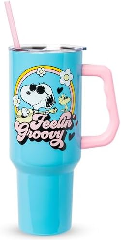 Silver Buffalo Peanuts Snoopy and Woodstock, Stainless Steel Tumbler, 40oz by SilverBuffalo
