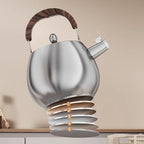Tea Kettle Stovetop, Whistling Tea Kettle, 316 Stainless Steel Teapot with Ergonomic Cool Handle, 4.2 Quart Capacity for Coffee, Milk, and More - Image 5