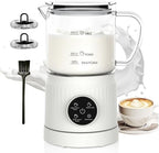 4-in-1 Electric Milk Frother and Steamer for Whole Milk, LED Touch Screen by Casimhu