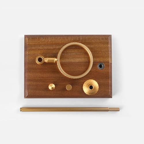 Pour Coffee Station Drip Coffee Stand Wooden Reusable Multifunction with Part for Coffee Lovers, Copper - Image 6