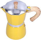 Gavigain Classic Italian Coffee Pot 6 Cup/10 Oz Stovetop Espresso Maker for Gas & Electric Stove Top for Greca Coffee Maker, Cafeteras or Latte Yellow - Image 7