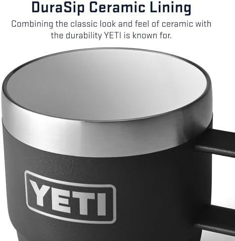 YETI Rambler 6 oz Stackable Mug, Stainless Steel, Vacuum Insulated Espresso/Coffee Mug, 2 Pack - Image 3
